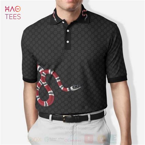 gucci polo style shirts|gucci polo shirt snake collar.